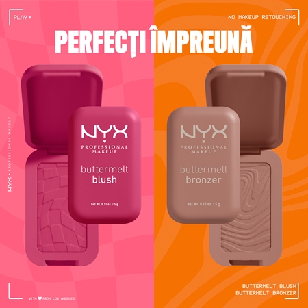 NYX Professional Makeup Buttermelt Blush fard de obraz sub forma de pudra