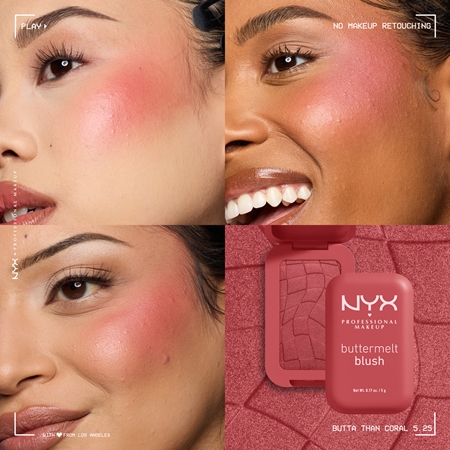 NYX Professional Makeup Buttermelt Blush fard de obraz sub forma de pudra