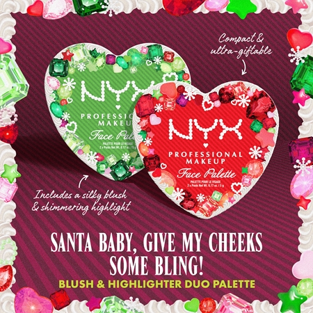 NYX Professional Makeup Face Palette Xmas Lidschatten & Kontourpalette