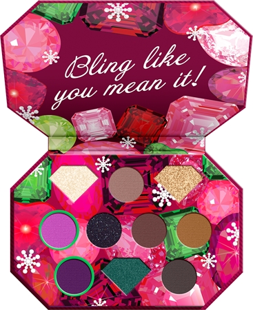 NYX Professional Makeup Xmas Bling The Halls Palette mit 10 Lidschatten