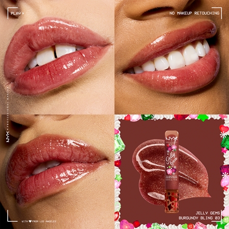 NYX Professional Makeup Jelly Gem Lipgloss XMAS brillant à lèvres
