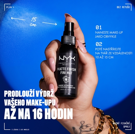 NYX Professional Makeup Makeup Setting Spray Matte fixační sprej