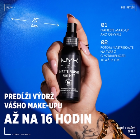 NYX Professional Makeup Makeup Setting Spray Matte fixačný sprej
