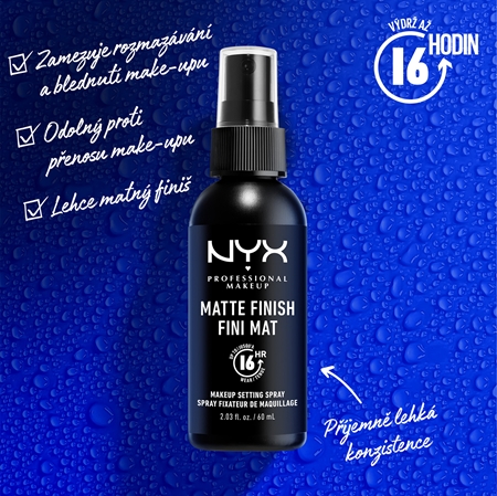 NYX Professional Makeup Makeup Setting Spray Matte fixační sprej