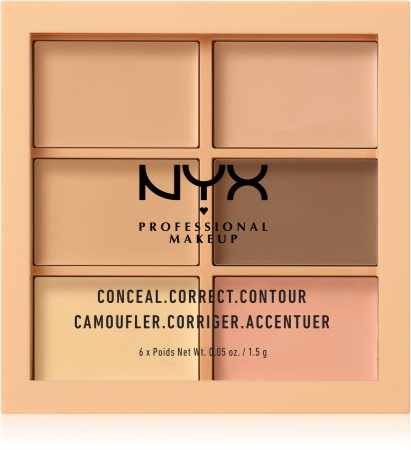 NYX Professional Makeup Conceal. Correct. Contour paletes de corretores e  contorno