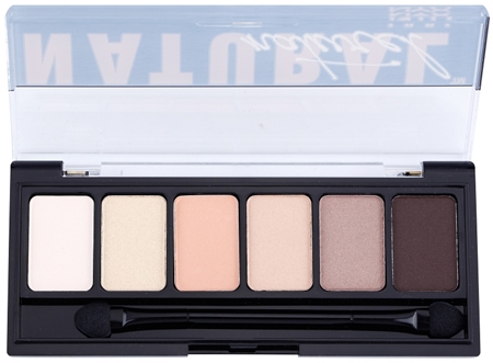 NYX Professional Makeup The Natural paleta očních stínů s aplikátorem