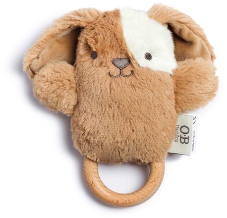 O.B Designs Bunny Soft Rattle Toy jucărie de pluș cu zornăitoare