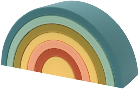 O.B Designs Silicone Rainbow Stacker skládací duha