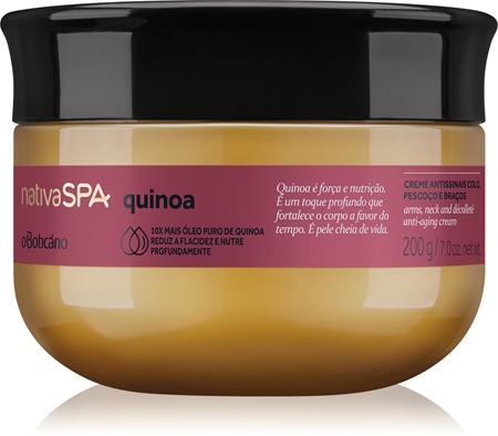 oBoticário Nativa SPA Quinoa voide kaulalle ja dekolteelle