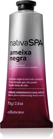 oBoticário Nativa SPA Black Plum krém na ruce