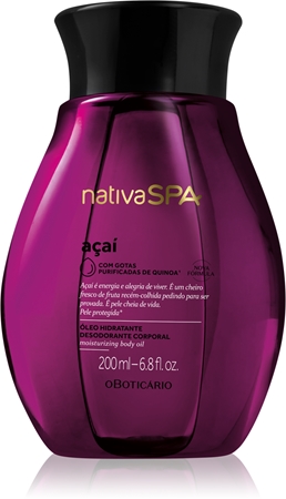 oBoticário Nativa SPA Acai kosteuttava vartaloöljy