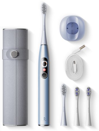 Oclean X Pro Digital Zahnbürste mit Schalltechnologie Silver (+ Ersatzbürstenköpfe)