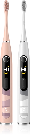Oclean X10 Set Sonic Electric Toothbrush duo-pack Pink & Silver
