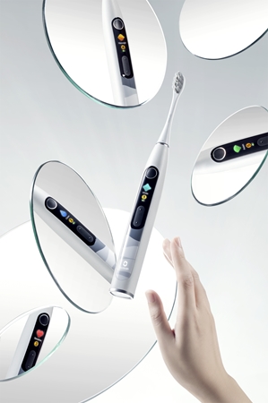 Oclean X10 Set Sonic Electric Toothbrush duo-pack Pink & Silver