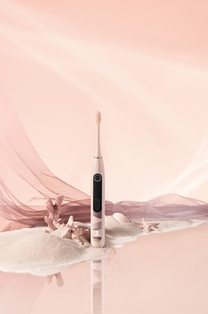 Oclean X10 Set Sonic Electric Toothbrush duo-pack Pink & Silver
