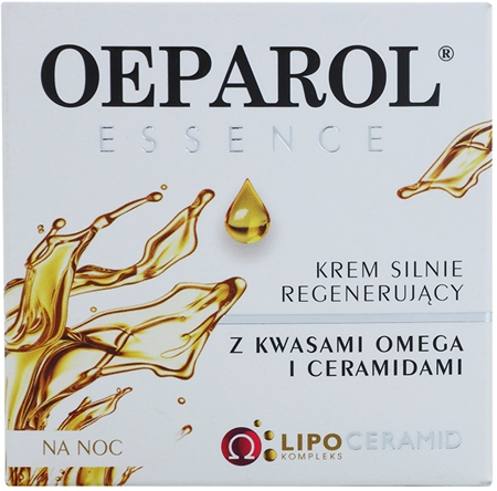 Marka
 Oeparol Essence regenerujący krem na noc z kwasami omega i ceramidami do skóry suchej i bardzo suchej