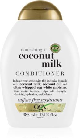 OGX Coconut Milk ενυδατικό μαλακτικό με έλαιο ινδοκάρυδου