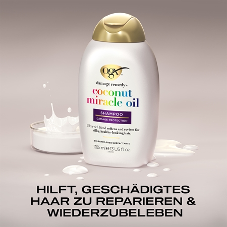 OGX Coconut Miracle Oil strkendes Shampoo fr beschdigtes Haar mit Kokosl  | Notino