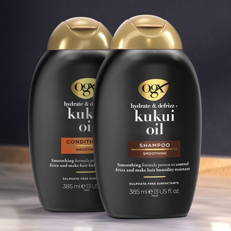 OGX Kukuí Oil Fuktgivande balsam För att behandla krull