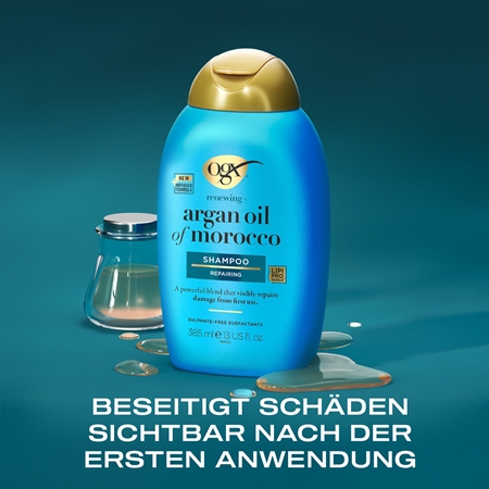 OGX Argan Oil Of Morocco erneuerndes Shampoo für glänzendes und geschmeidiges Haar