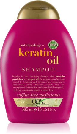 OGX Keratin Oil stärkendes Shampoo mit Keratin und Arganöl