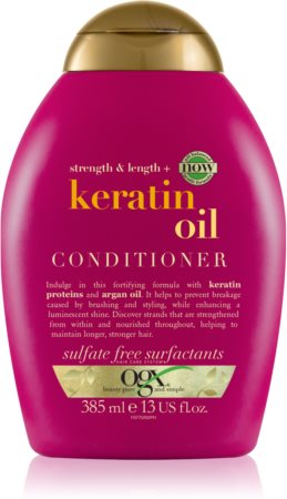 OGX Keratin Oil stärkender Conditioner mit Keratin und Arganöl