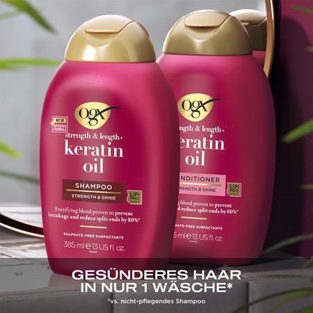 OGX Keratin Oil stärkender Conditioner mit Keratin und Arganöl