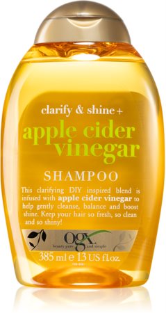 OGX Apple Cider Vinegar čistilni šampon za sijaj in mehkobo las