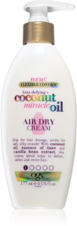 OGX Coconut Miracle Oil λειαντική κρέμα για την αντιμετώπιση του  κρεπαρίσματος  μαλλιών