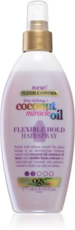 OGX Coconut Miracle Oil leicht festigendes Haarlack ohne Aerosol