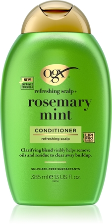 OGX Rosemary Mint valomasis kondicionierius riebiems plaukams