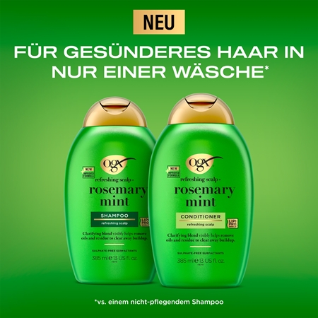 OGX Rosemary Mint reinigender Conditioner für fettiges Haar