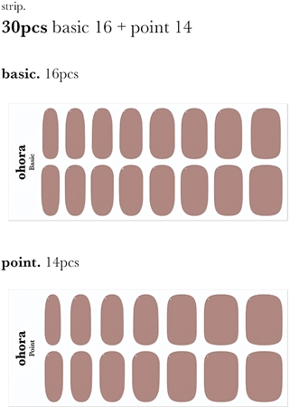 ohora Semi Cured Gel Nail Strips N Mauve Pink naklejki na paznokcie