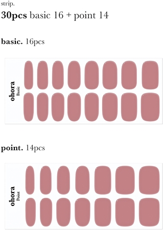 ohora Semi Cured Gel Nail Strips N Ash Pink naklejki na paznokcie