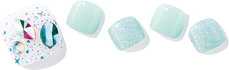 ohora Semi Cured Gel Pedicure Strips P Azure Küünte kleebised jalgadele