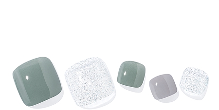 ohora Semi Cured Gel Pedicure Strips P Ice Mint Küünte kleebised jalgadele