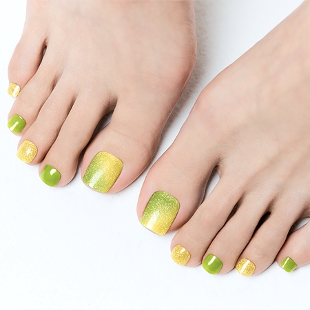 ohora Semi Cured Gel Pedicure Strips P Limeade Küünte kleebised jalgadele
