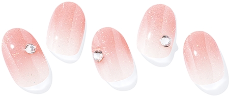 ohora Semi Cured Gel Nail Strips N Coral Sunset naklejki na paznokcie