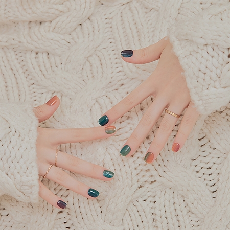 ohora Semi Cured Gel Nail Strips N Autumn Ombre naklejki na paznokcie