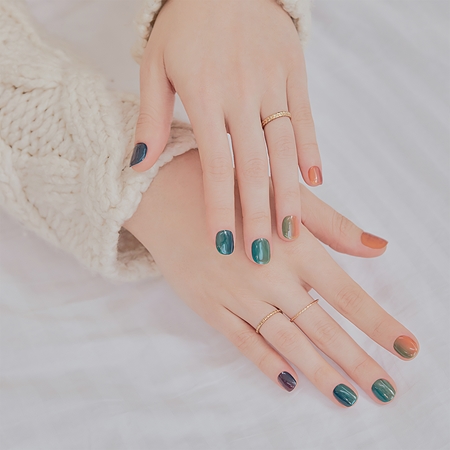 ohora Semi Cured Gel Nail Strips N Autumn Ombre naklejki na paznokcie