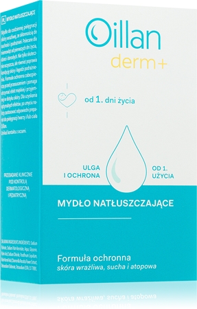 Oillan Derm+ Dermo Soap extra jemné mýdlo pro děti od narození