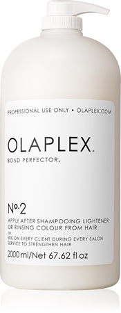 Olaplex N°2 Bond Perfector ingrijire-reparare pentru par reducand daunele cauzate in timpul colorarii cu pompa