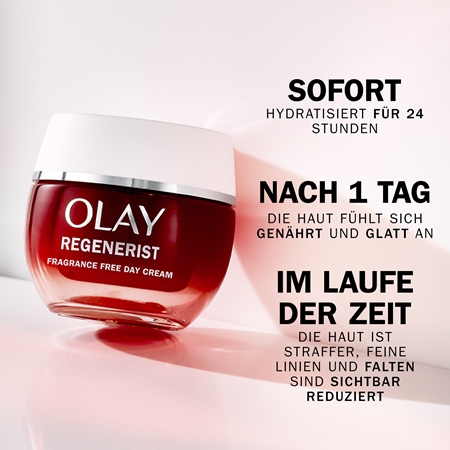 Olay Regenerist Fragrance Free Day Cream feuchtigkeitsspendende und festigende Creme gegen Falten Nicht parfümiert
