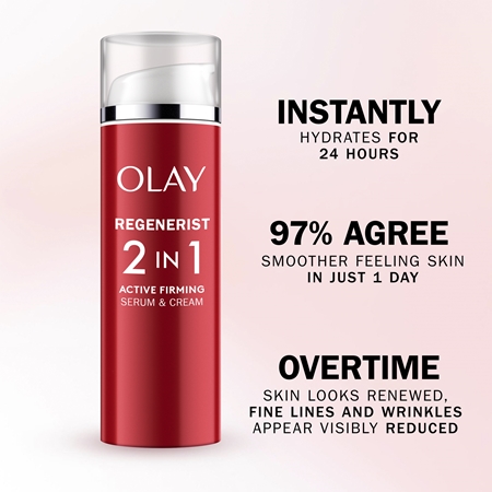 Olay Regenerist 2 in 1 Day Cream & Serum firming day cream and serum with anti-wrinkle effect