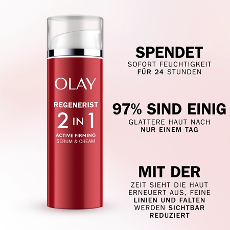 Olay Regenerist 2 in 1 Day Cream & Serum straffende Tagescreme und Serum gegen Falten