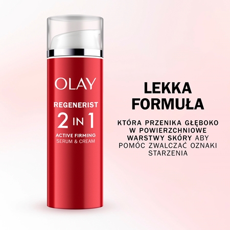 Olay Regenerist 2 in 1 Day Cream & Serum ujędrniający krem na dzień i serum przeciw zmarszczkom
