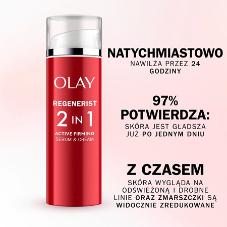 Olay Regenerist 2 in 1 Day Cream & Serum ujędrniający krem na dzień i serum przeciw zmarszczkom