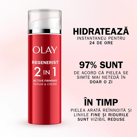 Olay Regenerist 2 in 1 Day Cream & Serum cremă de zi și ser cu efect de fermitate antirid