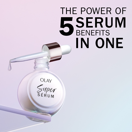 Olay Super Serum Izgaismojošs pretgrumbu serums ar C vitamīnu