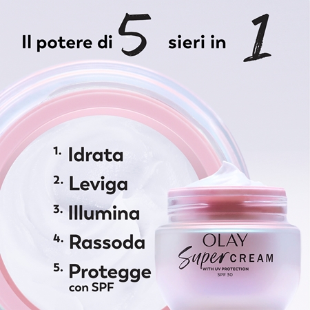 Olay Super Cream SPF 30 crema idratante leggera per il viso